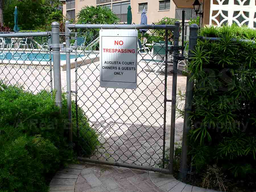 Augusta Court Pool Gate